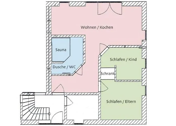 דירה 4 Sterne Huehnergott Mit Terrasse Und Sauna לובה